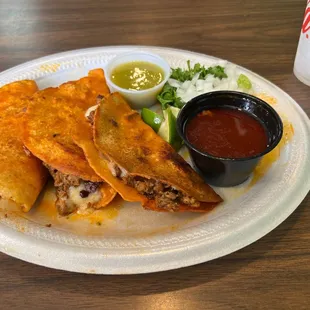 Birria(pork/Al pastor &amp; cheese fried)