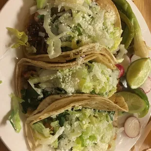 3 tacos