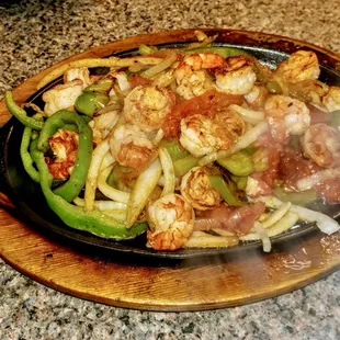 Try our Shrimp Fajitas!