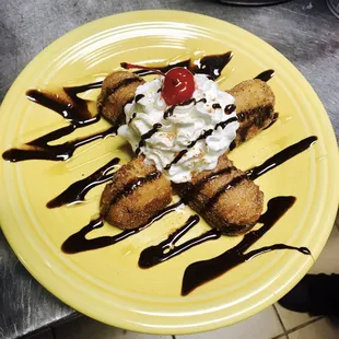 Try our new fried twinkies!