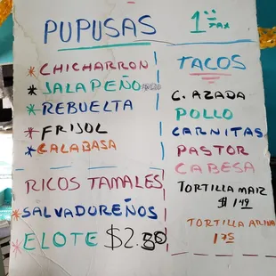 $1 pupusas are super small. Blow you wad and get full size.