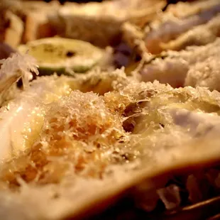 Cajun oysters are out of this world good!   The flavors &amp; textures melting into my being.