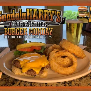 Monday Madness - Deluxe Cheeseburger Special - $7.75