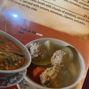 Sopa de Albondigas