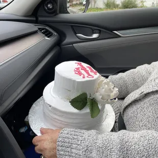 My mom had to take it out of the box and hold hold on to it.