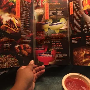 This is just one of the menus , drinks are super strong so BEWARE