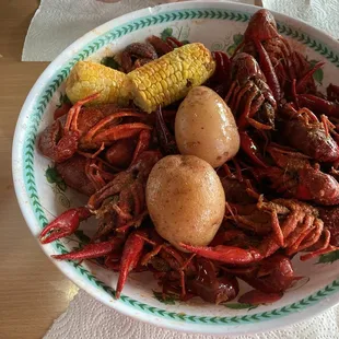 Crawfish is delicious and huge!