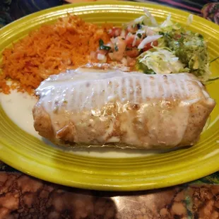 Seafood chimichanga