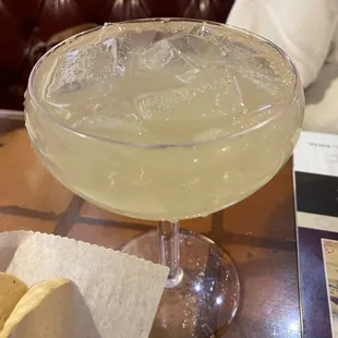 Margarita on the rocks, sans salt