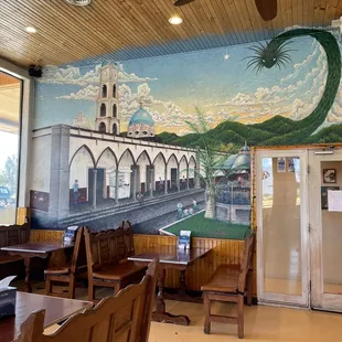 Neat mural inside