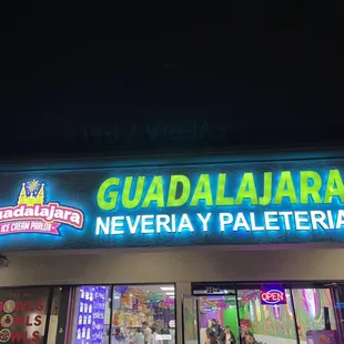 Exterior of Guadalajara Ice Cream Parlor in the San Pablo Towne Center in San Pablo.