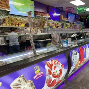 Interior of Guadalajara Ice Cream Parlor in the San Pablo Towne Center in San Pablo.