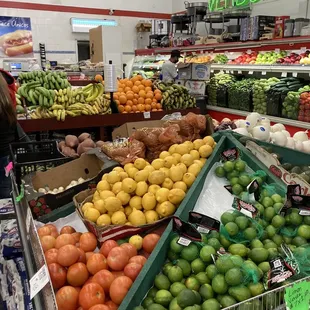 the produce section