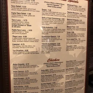 Menu.