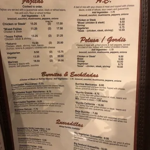Menu.