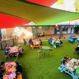 Our new courtyard patio!