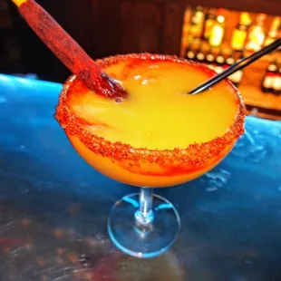 The Mangoneada Margarita: made with mango and chamoy