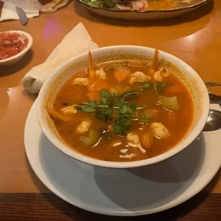 CALDO DE CAMARON (Shrimp SOUP) d