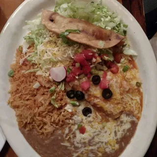 #5-CRISPY TACO AND CHEESE ENCHILADA