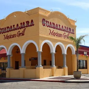 the front of the restaurant