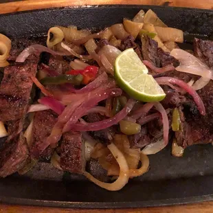 Lime Beef Fajitas