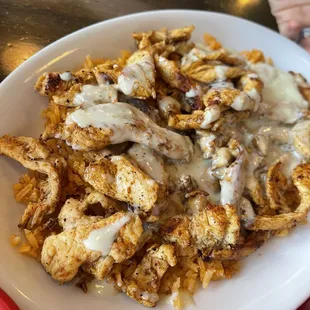 Chicken cheese &amp; rice