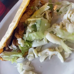 Grilled chicken taco