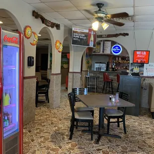 the interior of a mexican restaurant