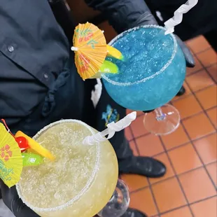 Blue margaritas