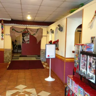 Entrance of the restaurant.