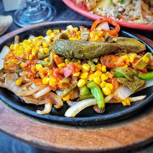 Vegetable fajitas