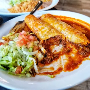 Beef enchiladas