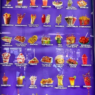 the menu