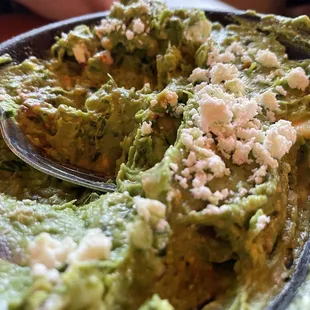 Fresh homemade guacamole