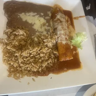 Enchilada lunch special