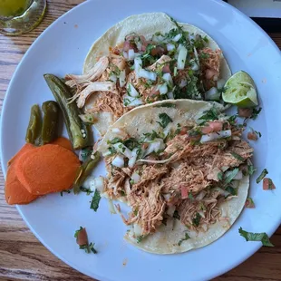 Shredded Chicken tacos