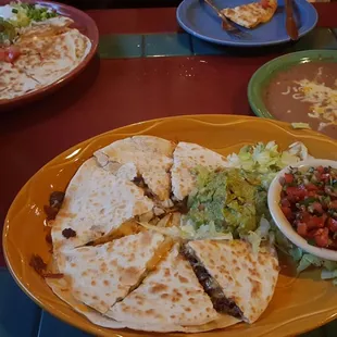 Carne asada quesadilla.