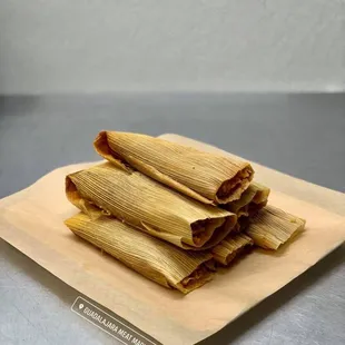 a plate of tamales