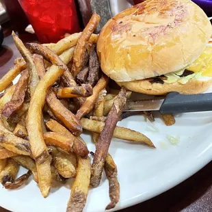 4-12-2022. Cheeseburger and fries.