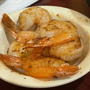 4-12-2022. Two orders of grilled shrimp 6 pieces.