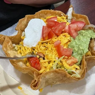 4-12-2022. Chicken fajita Taco salad