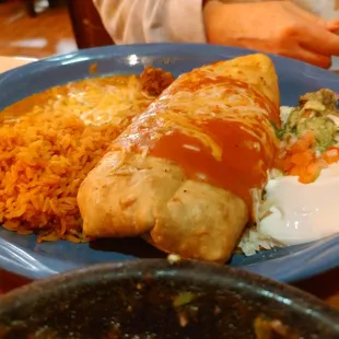 Ground beef chimi, wife said it was delicious
