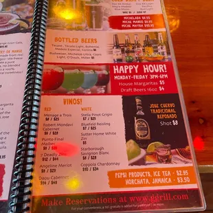 Happy hour Monday thru Friday 3-6pm
