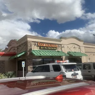 View from the parking lot