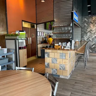 a view of the dining area