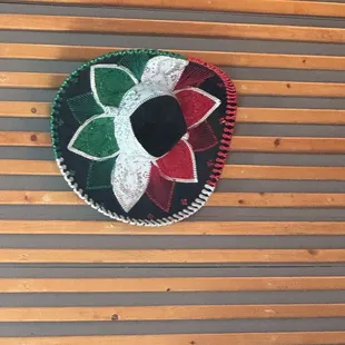 a mexican hat on the wall