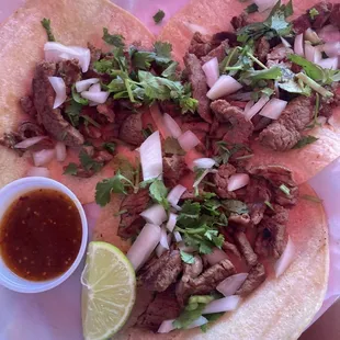 Tacos de carne asada $15 (honesty overpriced)