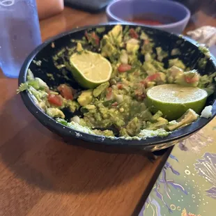 Fresh-made MILD guacamole.