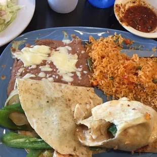 Shrimps quesadilla was excellent and great price.