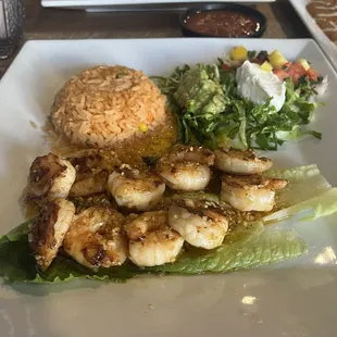 Rice and Garlic Shrimp